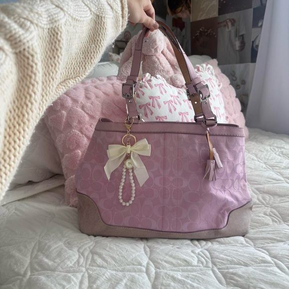 Y2K Coach Pink satchel bag/purse - Picture 1 of 6